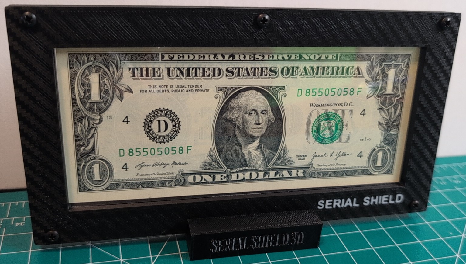 Serial Shield 3D™ Currency Frame - Budget 4 Mil - Image 2