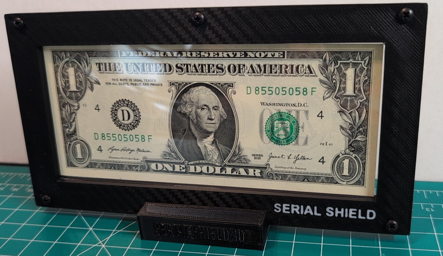 Serial Shield 3D™ Currency Frame - Budget 4 Mil - Image 3